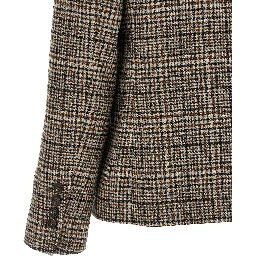 Beige Alpaca Leather Blazer