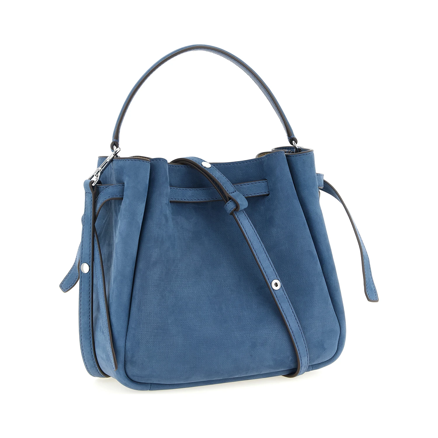 Blue Lamb Leather Handbag