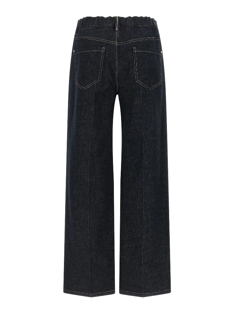 Blue Cotton Jeans Denim alternative