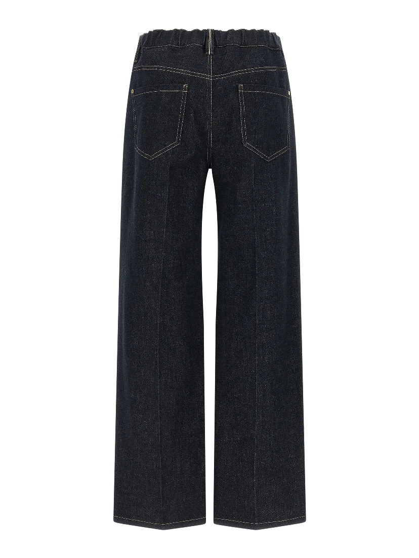 Blue Cotton Jeans Denim