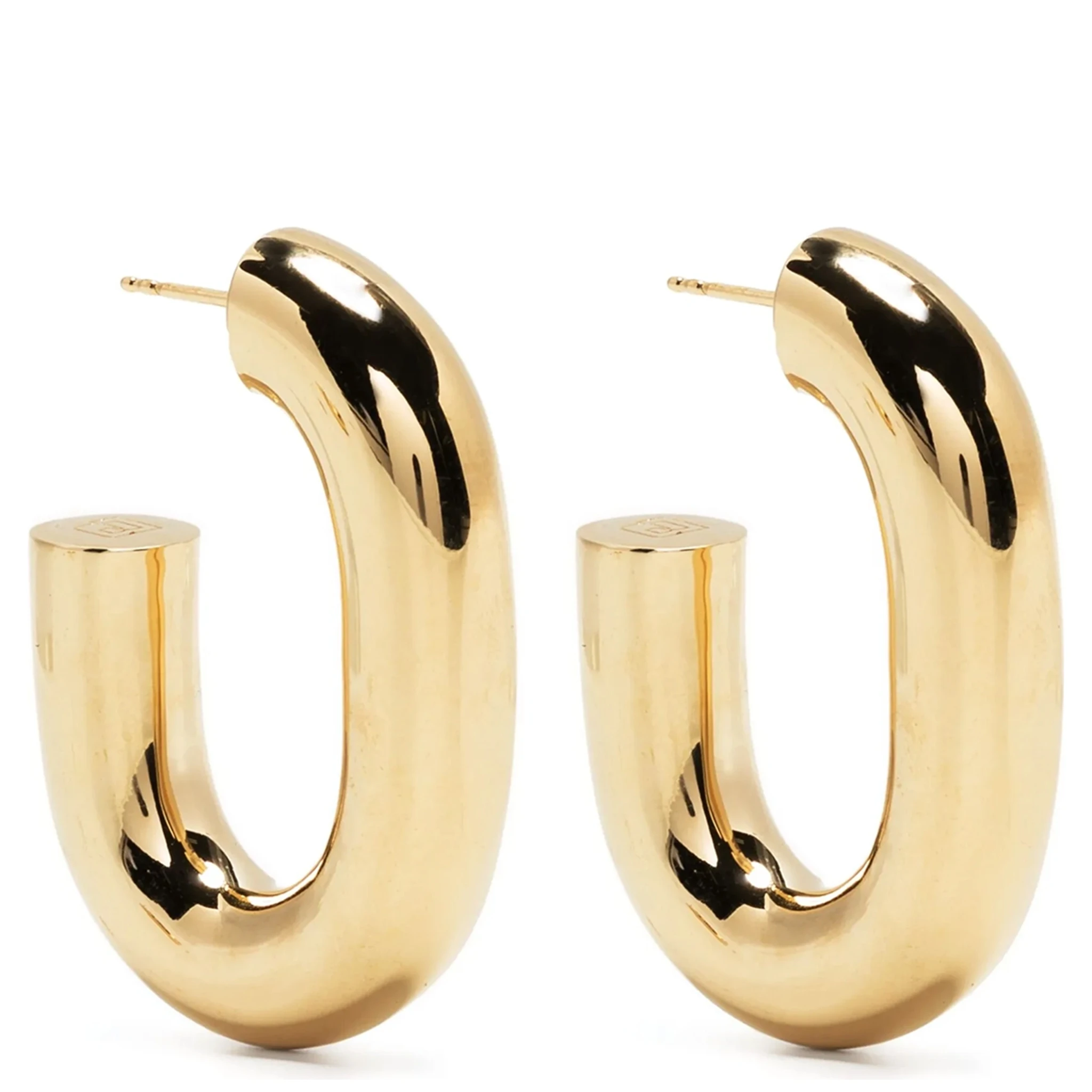 Gold Brass Earrings