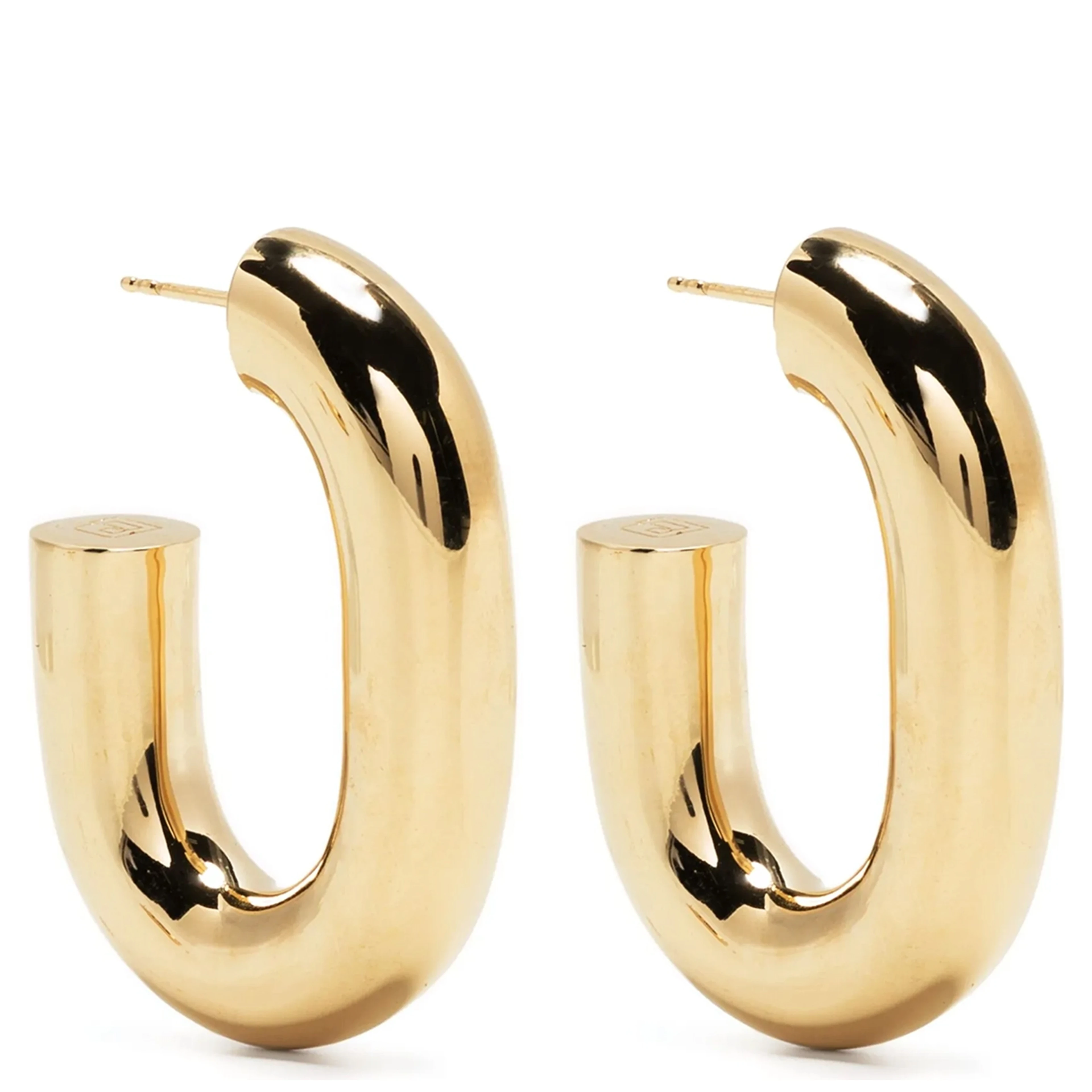 Gold Brass Earrings
