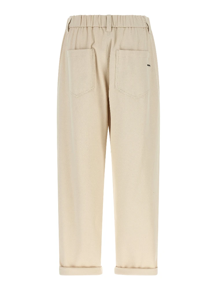 Beige Cotton Casual Pants alternative