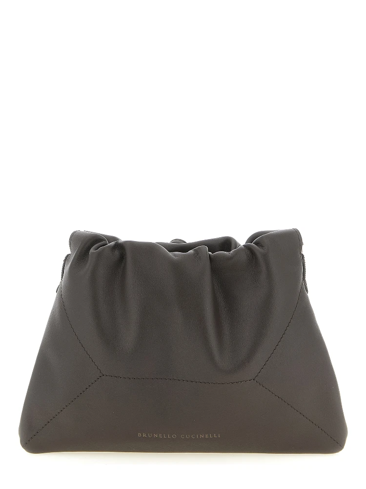 Brown Calfskin Clutch Bag