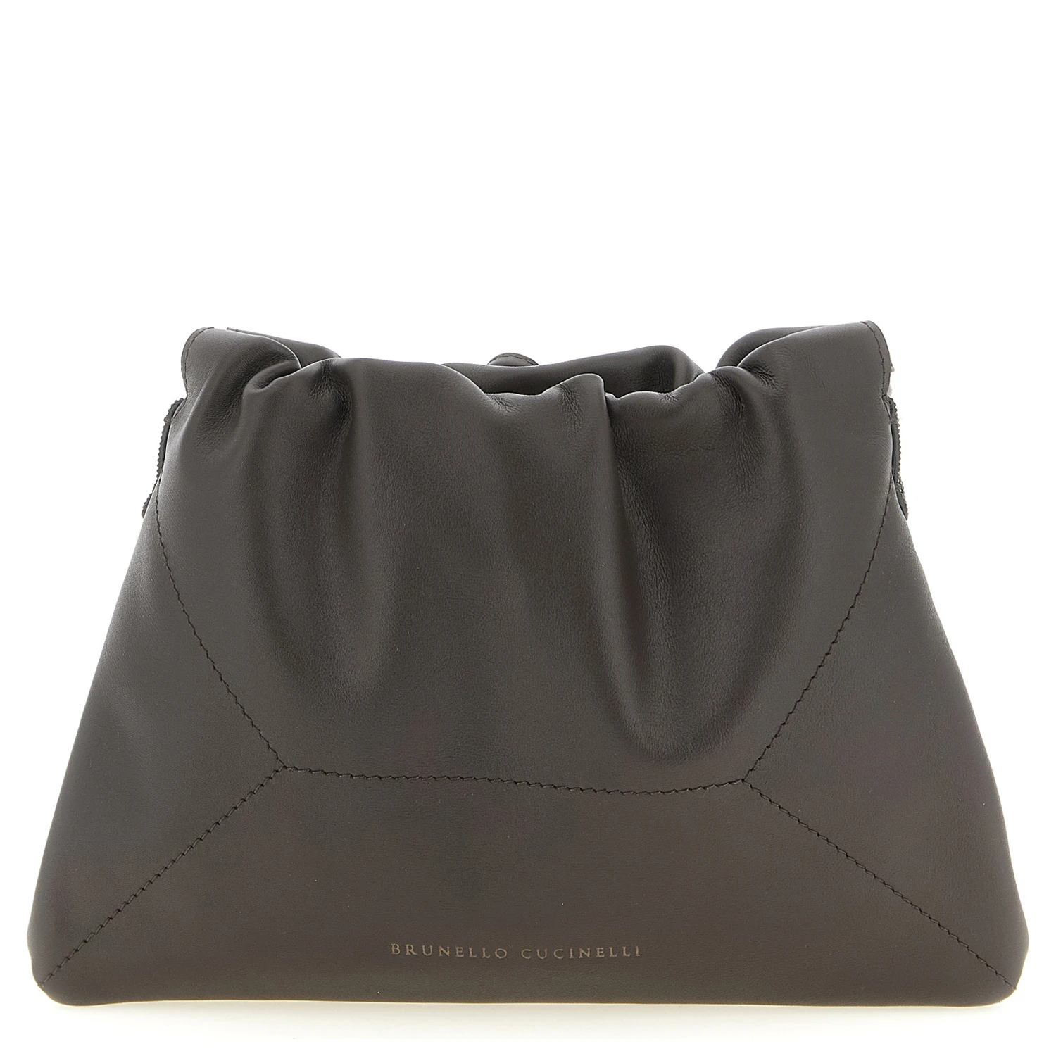 Brown Calfskin Clutch Bag