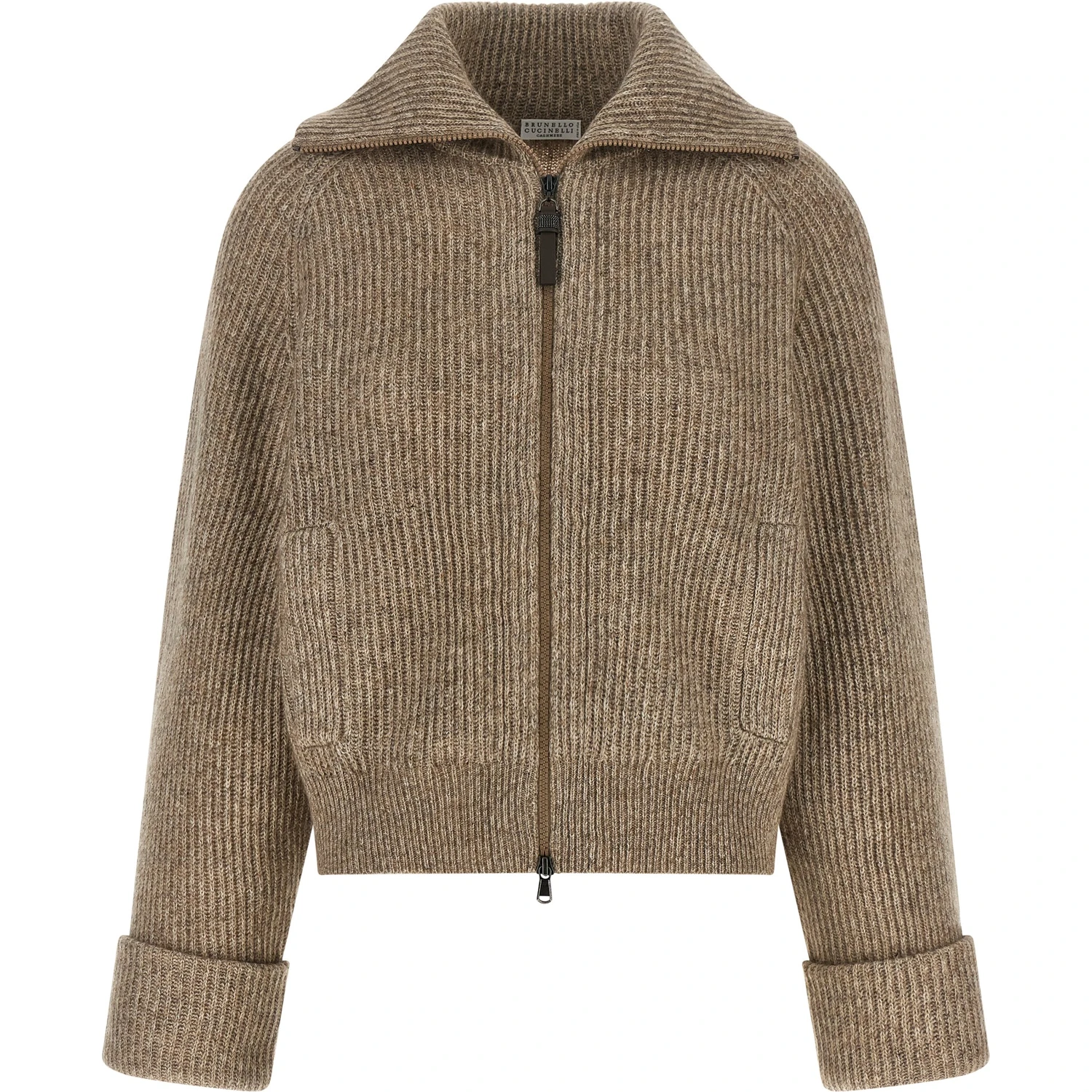 Beige Cashmere Cardigan