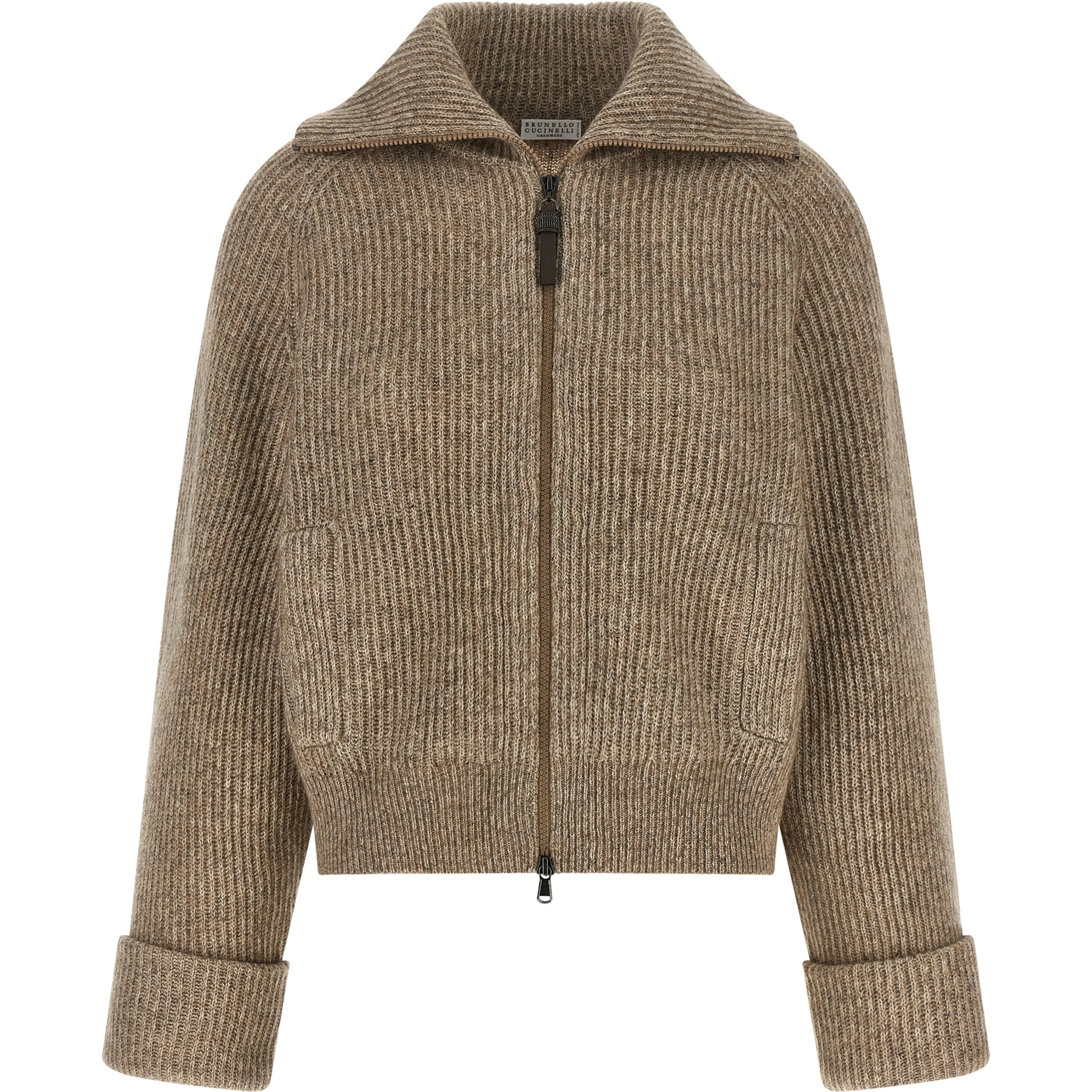 Beige Cashmere Cardigan