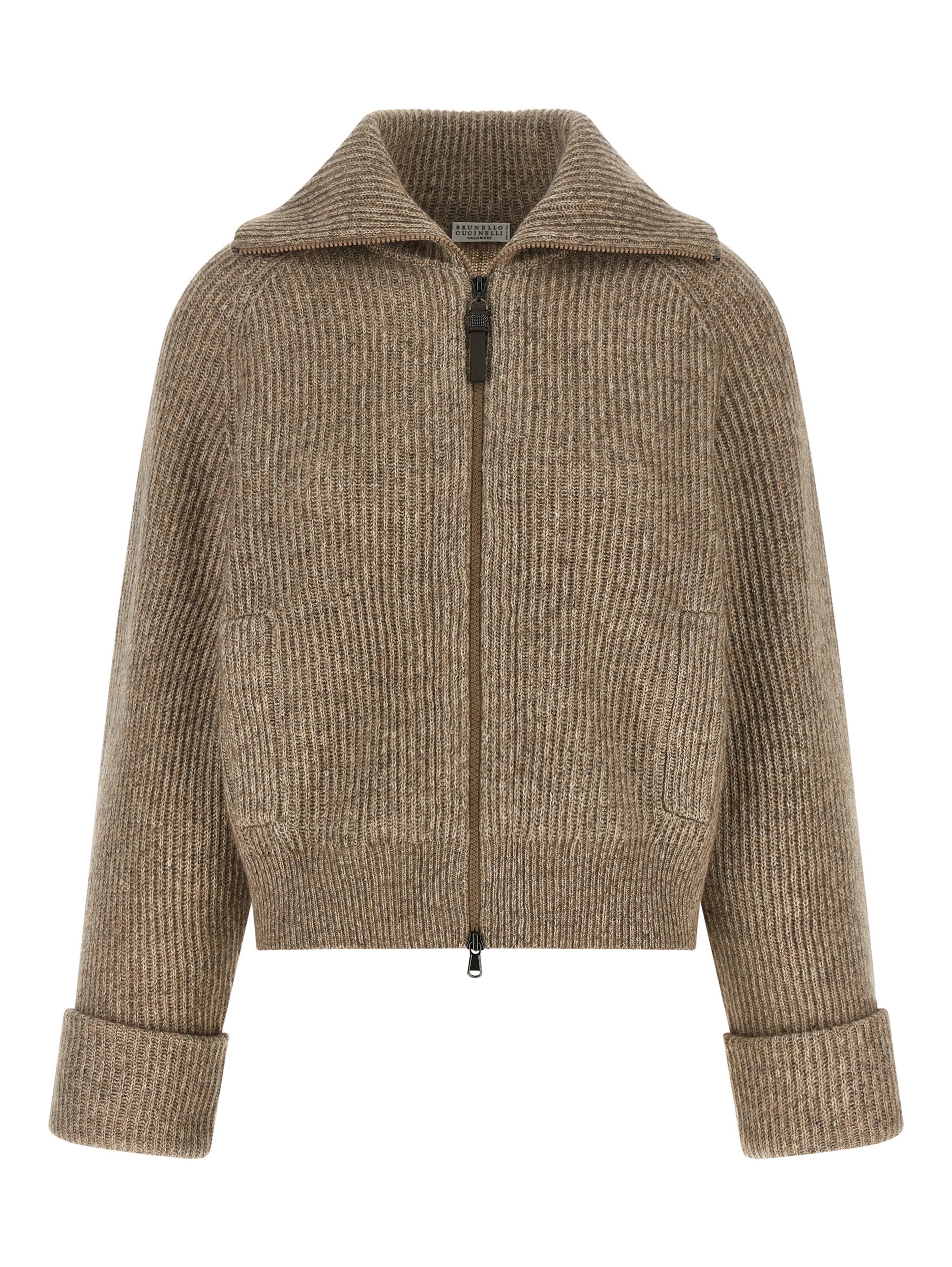 Beige Cashmere Cardigan