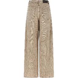 Beige Cotton Jeans Denim