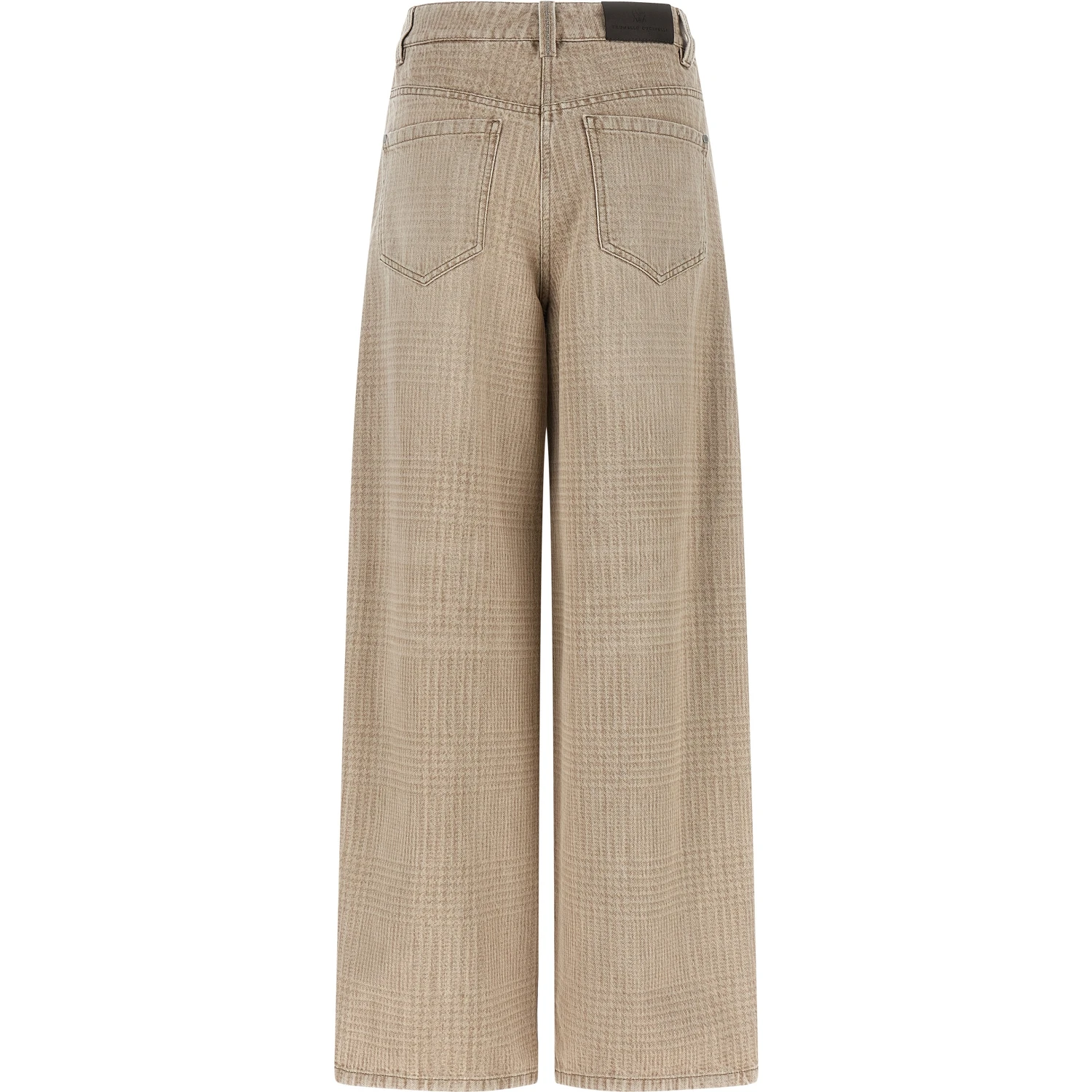 Beige Cotton Jeans Denim
