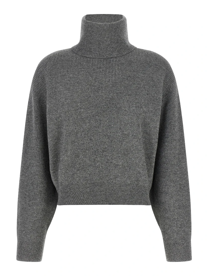 Gray Virgin Wool Cardigan