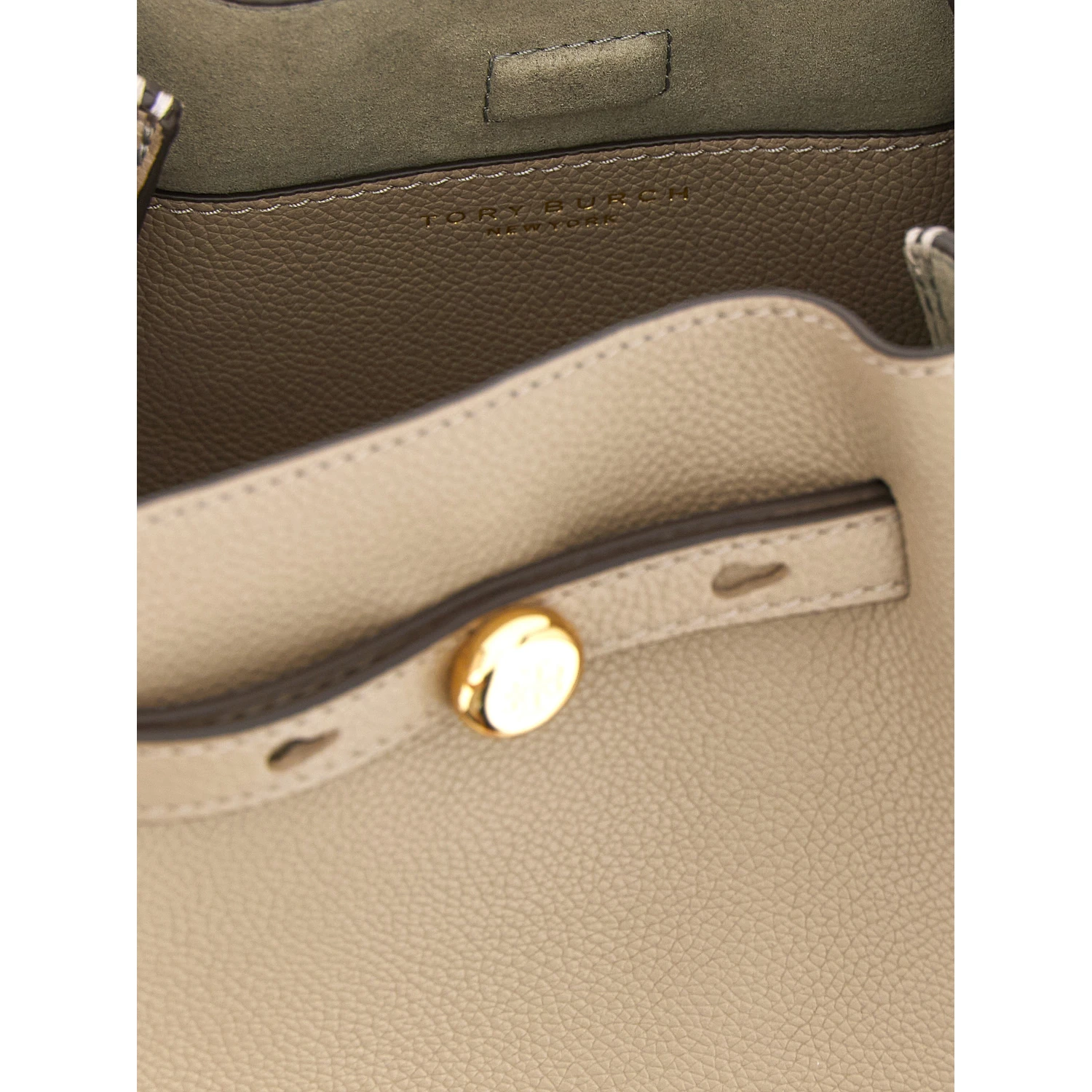 Beige Cowhide Handbag