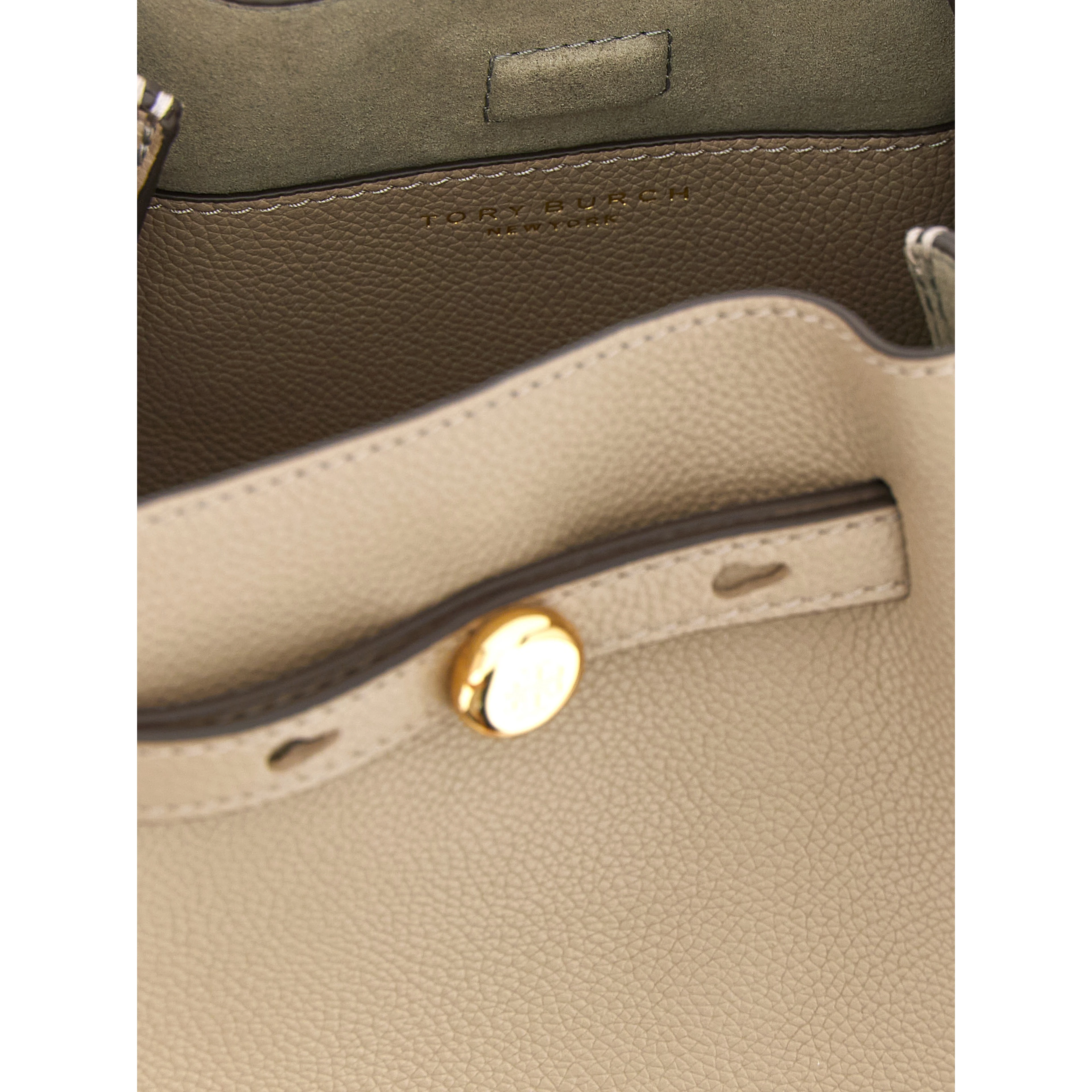 Beige Cowhide Handbag