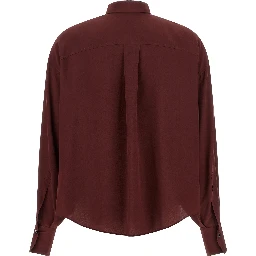 Bordeaux Silk Blouse