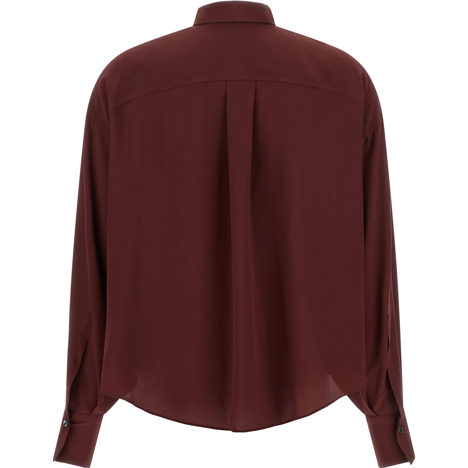 Bordeaux Silk Blouse