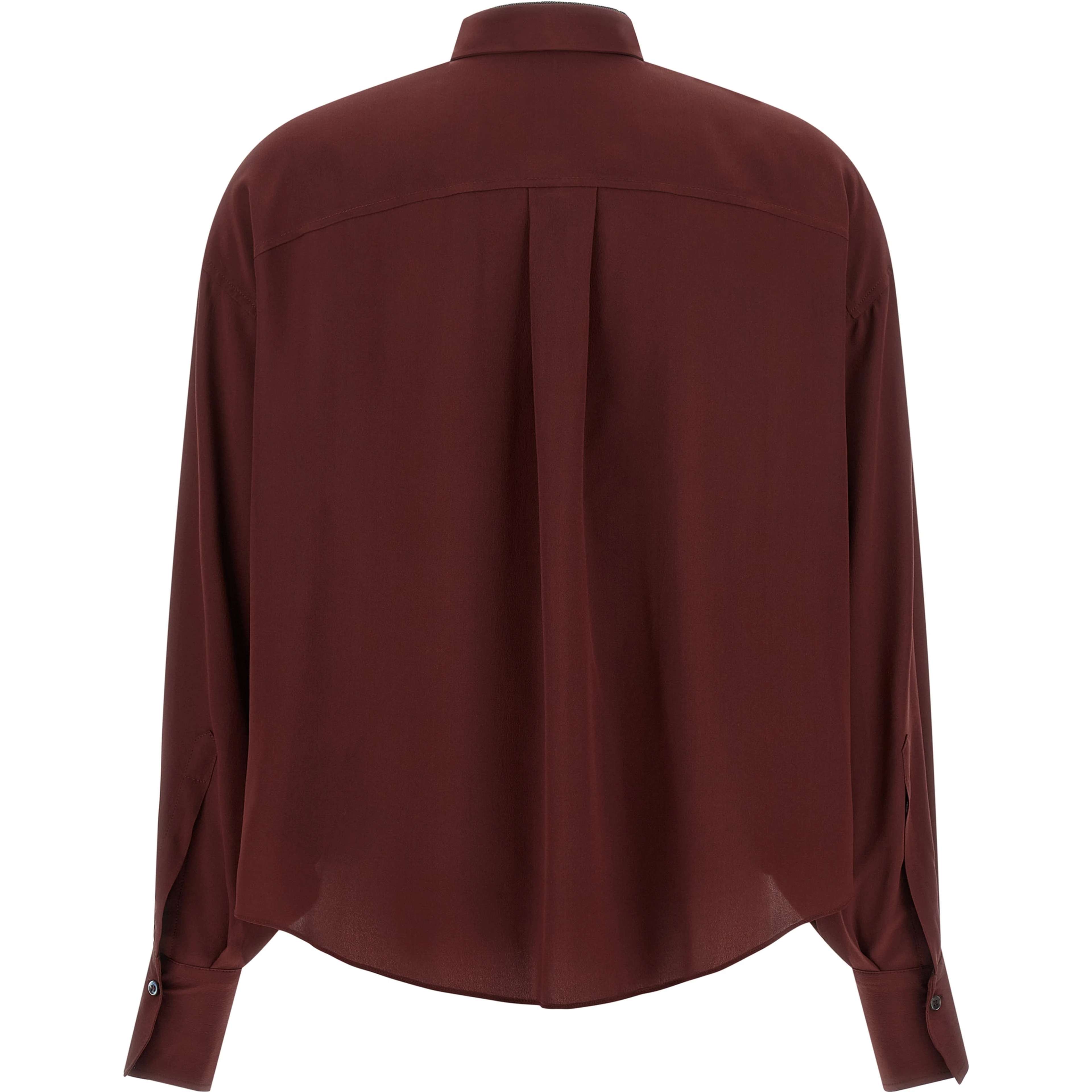 Bordeaux Silk Blouse