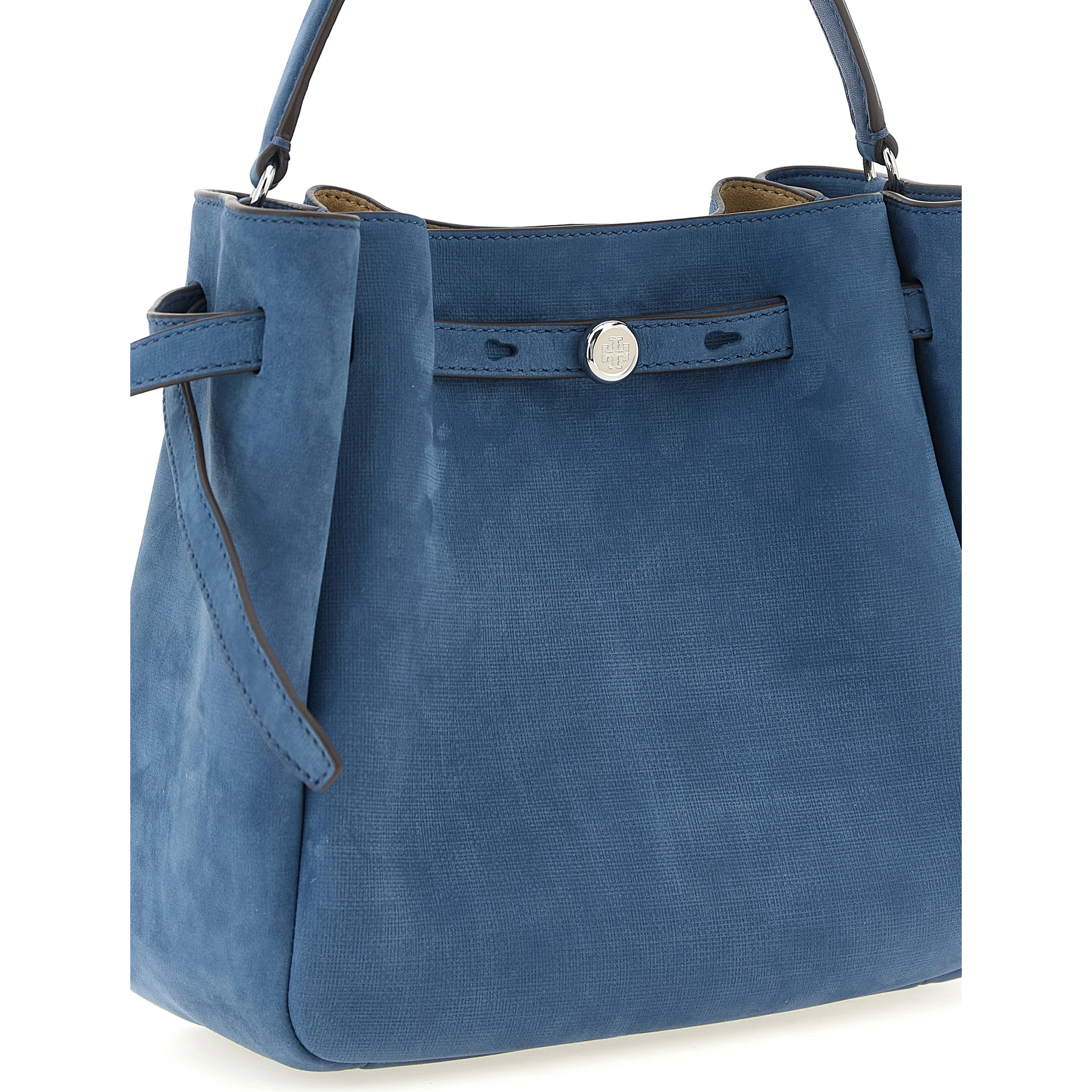 Blue Lamb Leather Handbag