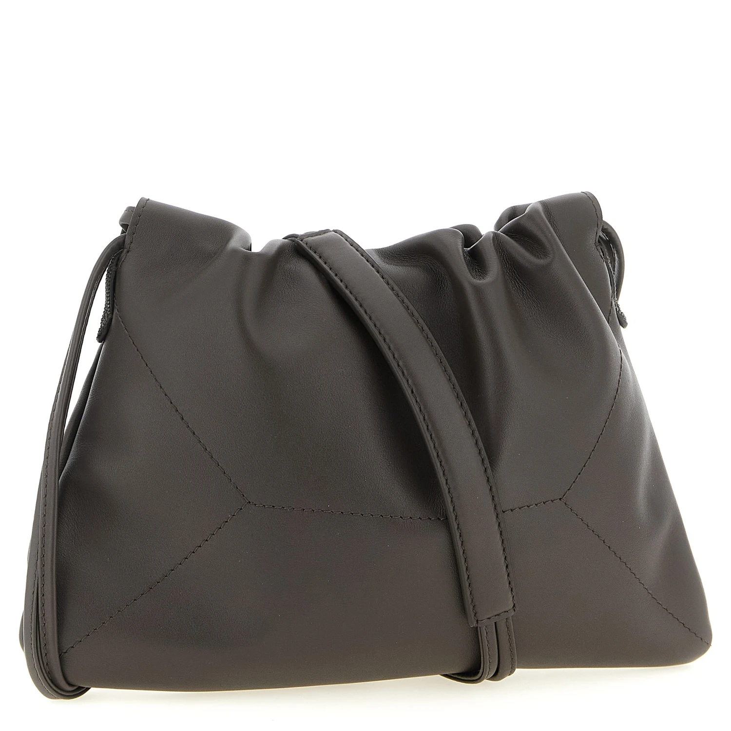Brown Calfskin Clutch Bag