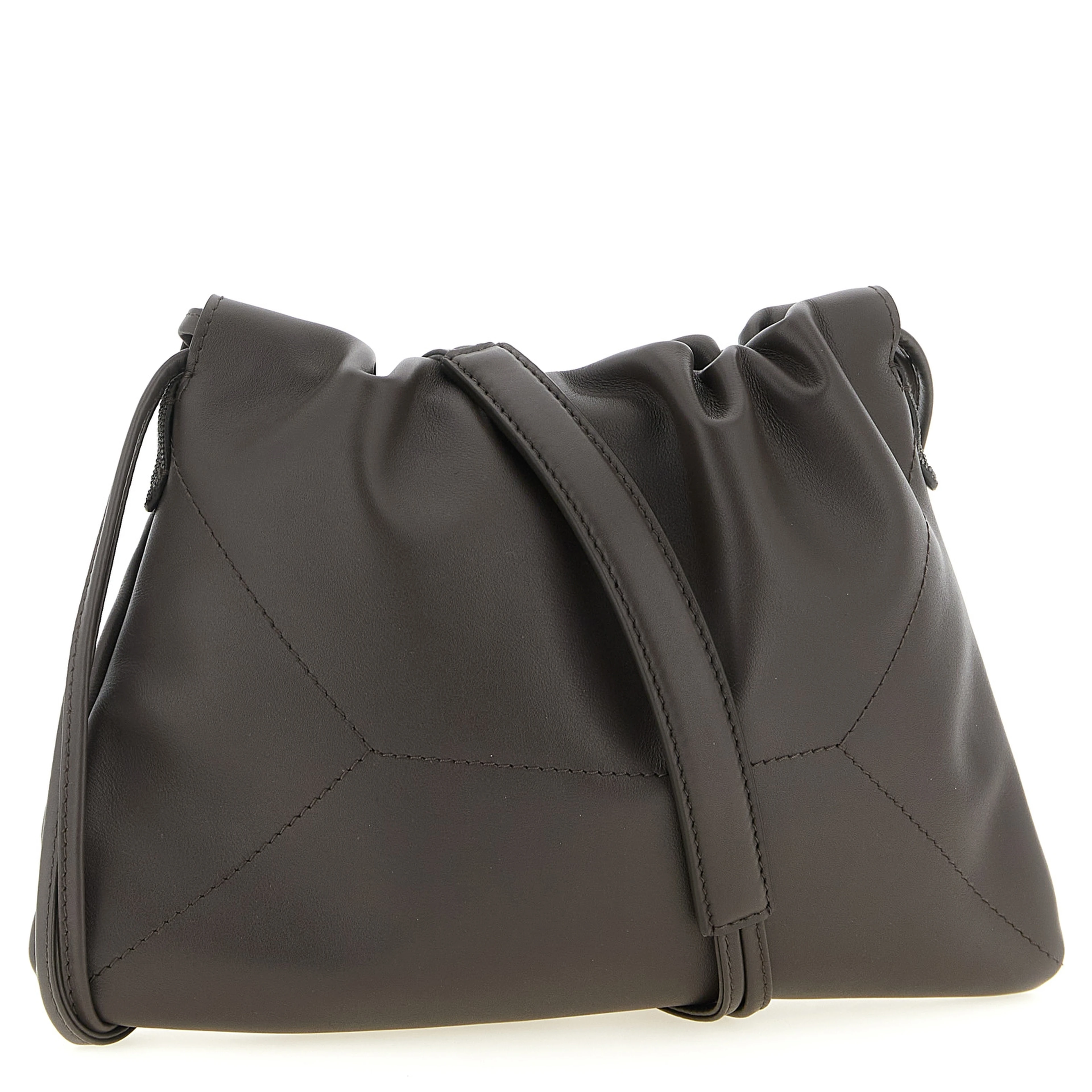 Brown Calfskin Clutch Bag