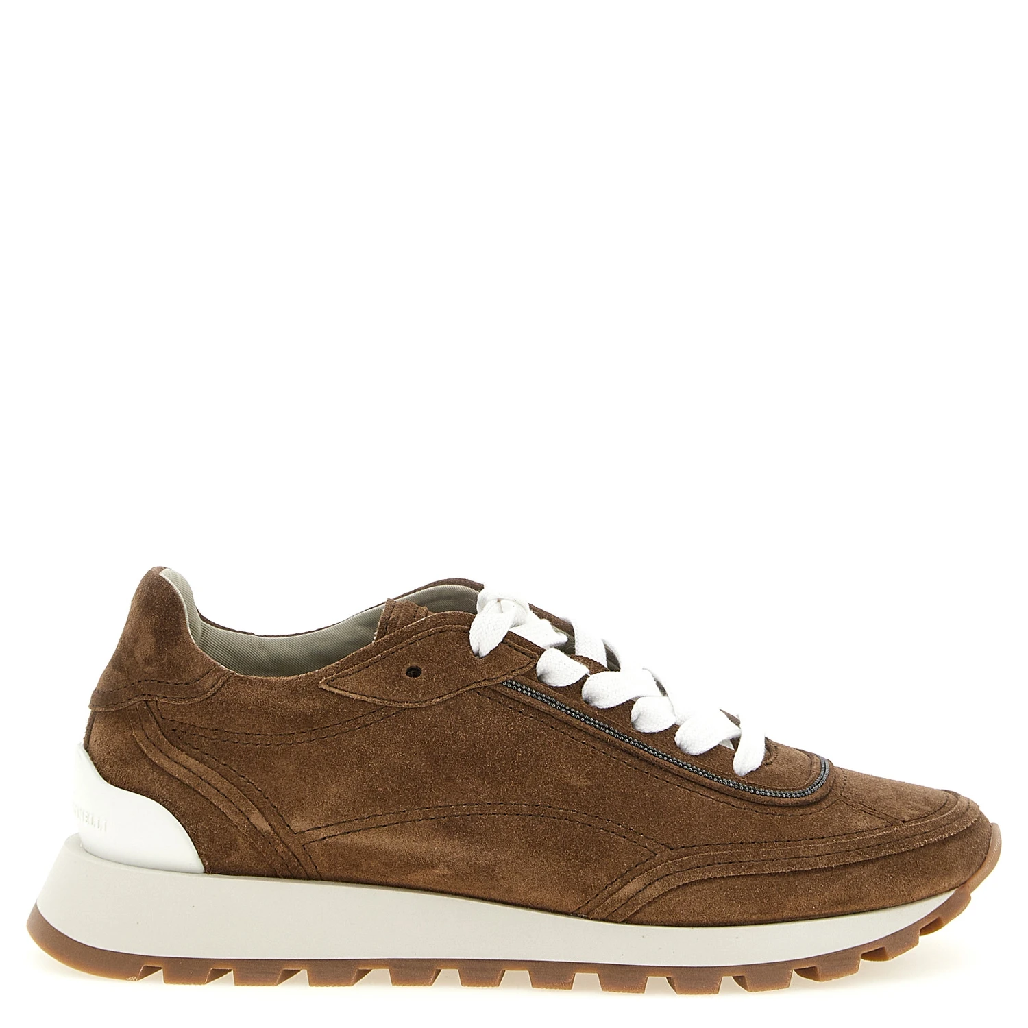 Brown Calfskin Low Top Sneakers