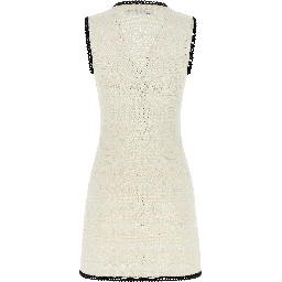 Bicolor Cotton Short Dress