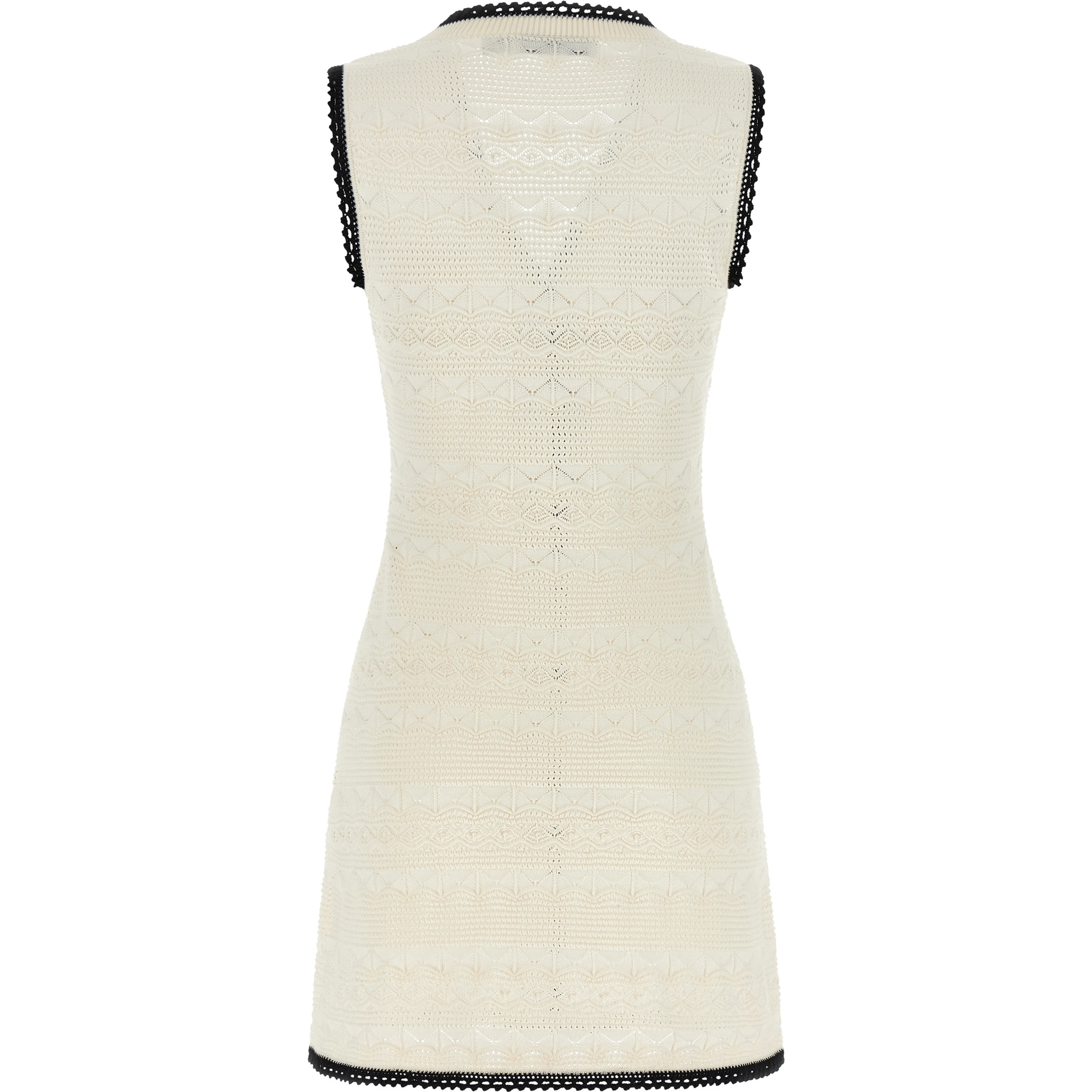 Bicolor Cotton Short Dress
