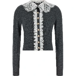 Gray Wool Cardigan