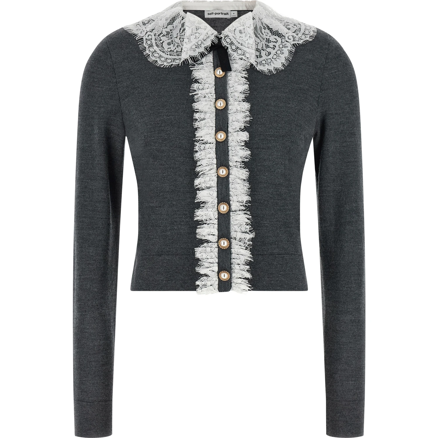 Gray Wool Cardigan