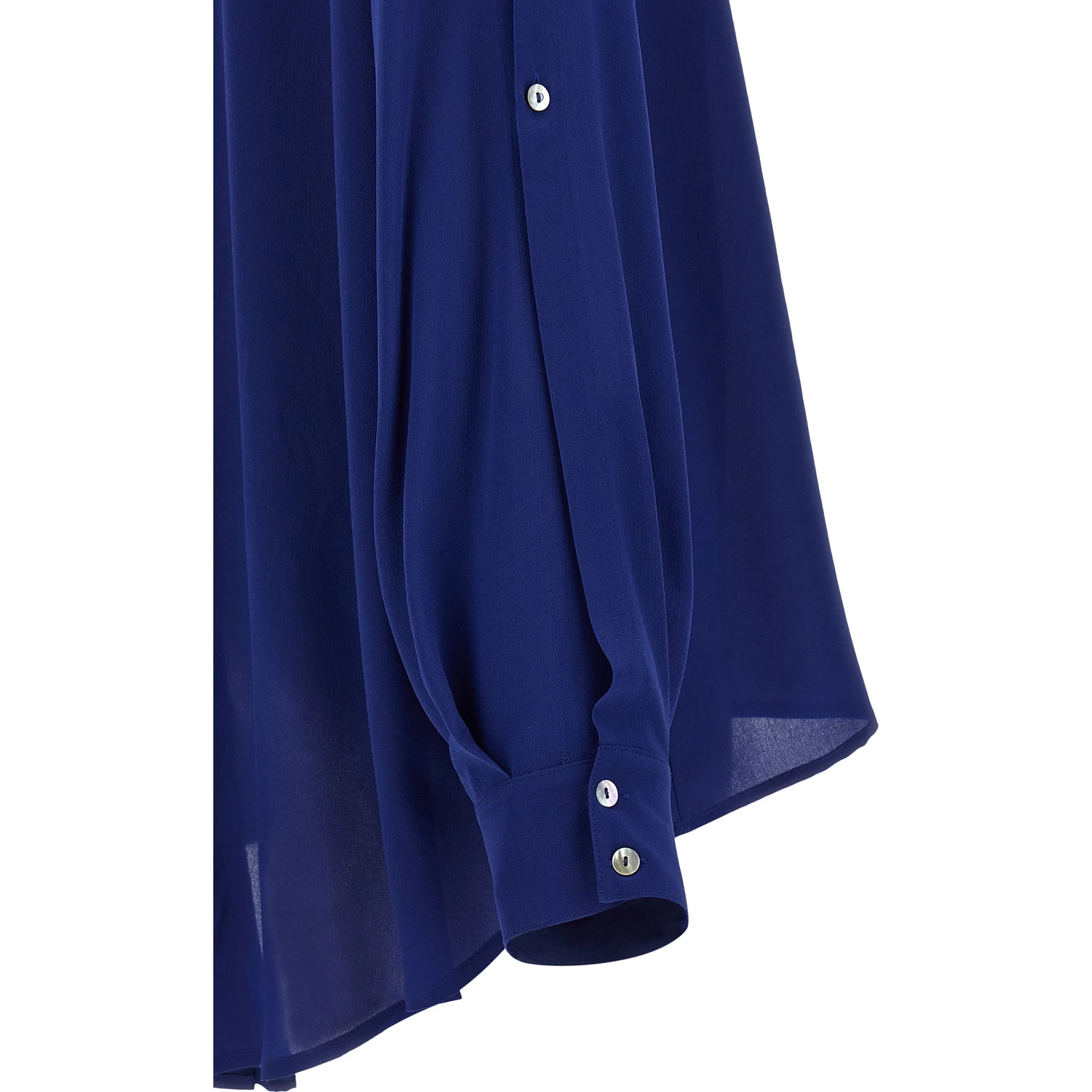 Blue Silk Blouse