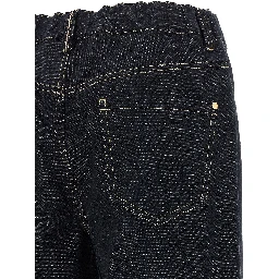 Blue Cotton Jeans Denim