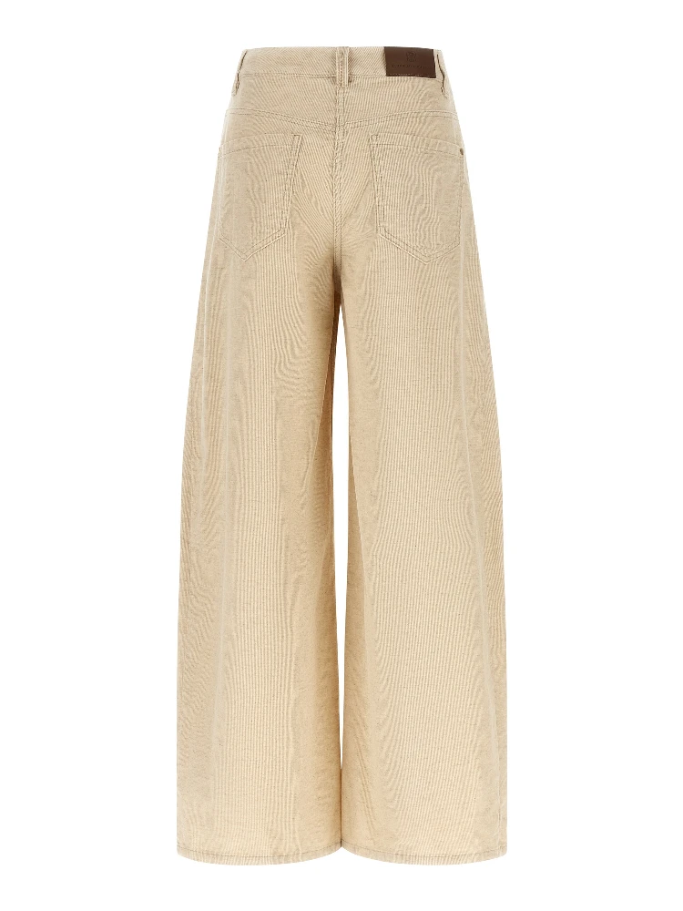 Beige Cotton Casual Pants alternative
