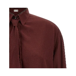 Bordeaux Silk Blouse