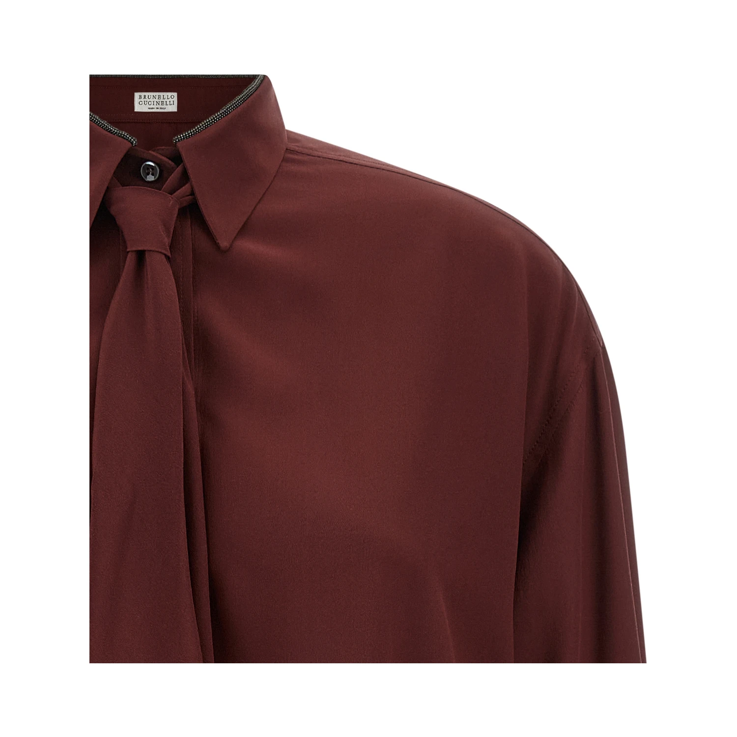 Bordeaux Silk Blouse