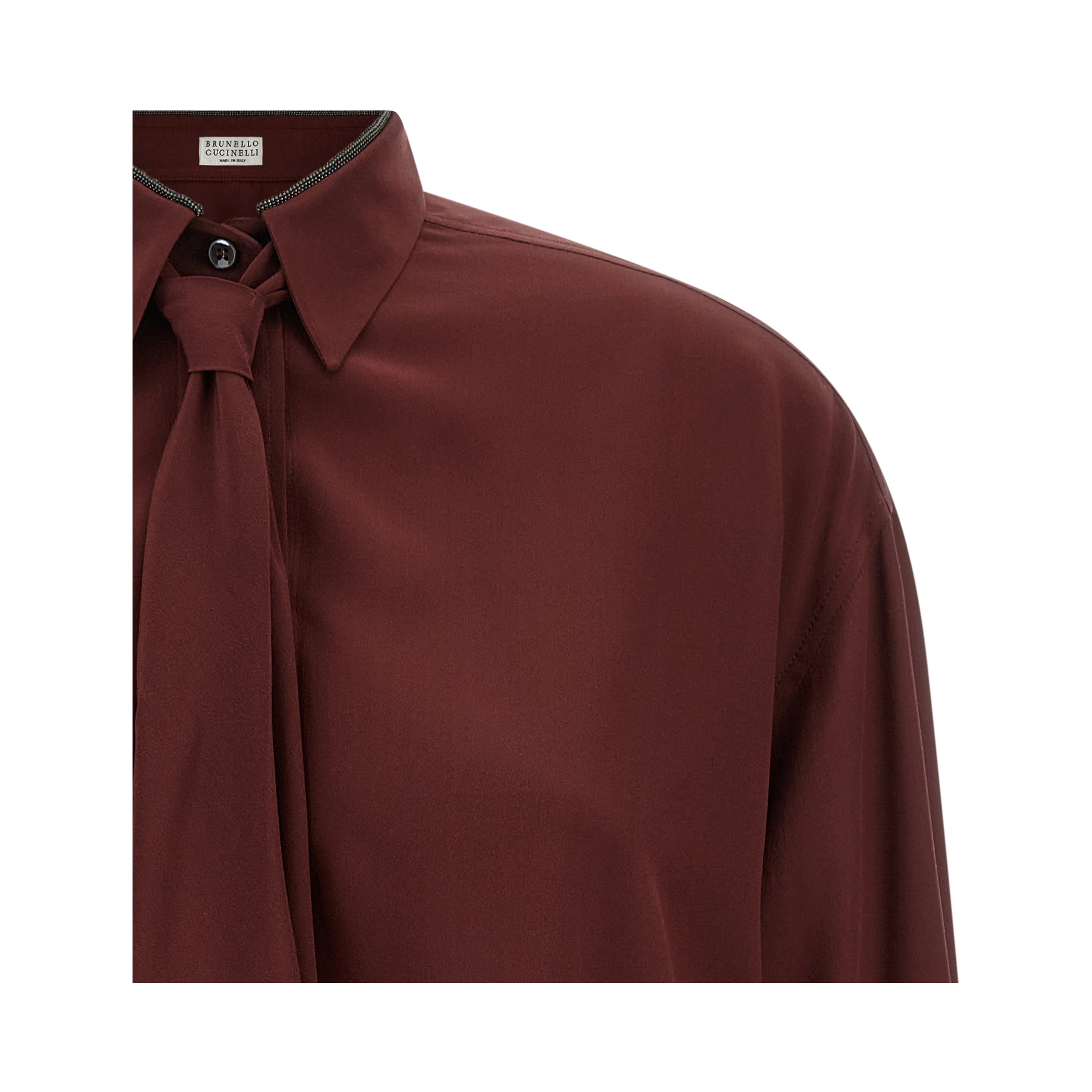 Bordeaux Silk Blouse