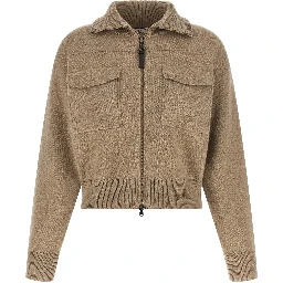 Beige Cashmere Cardigan