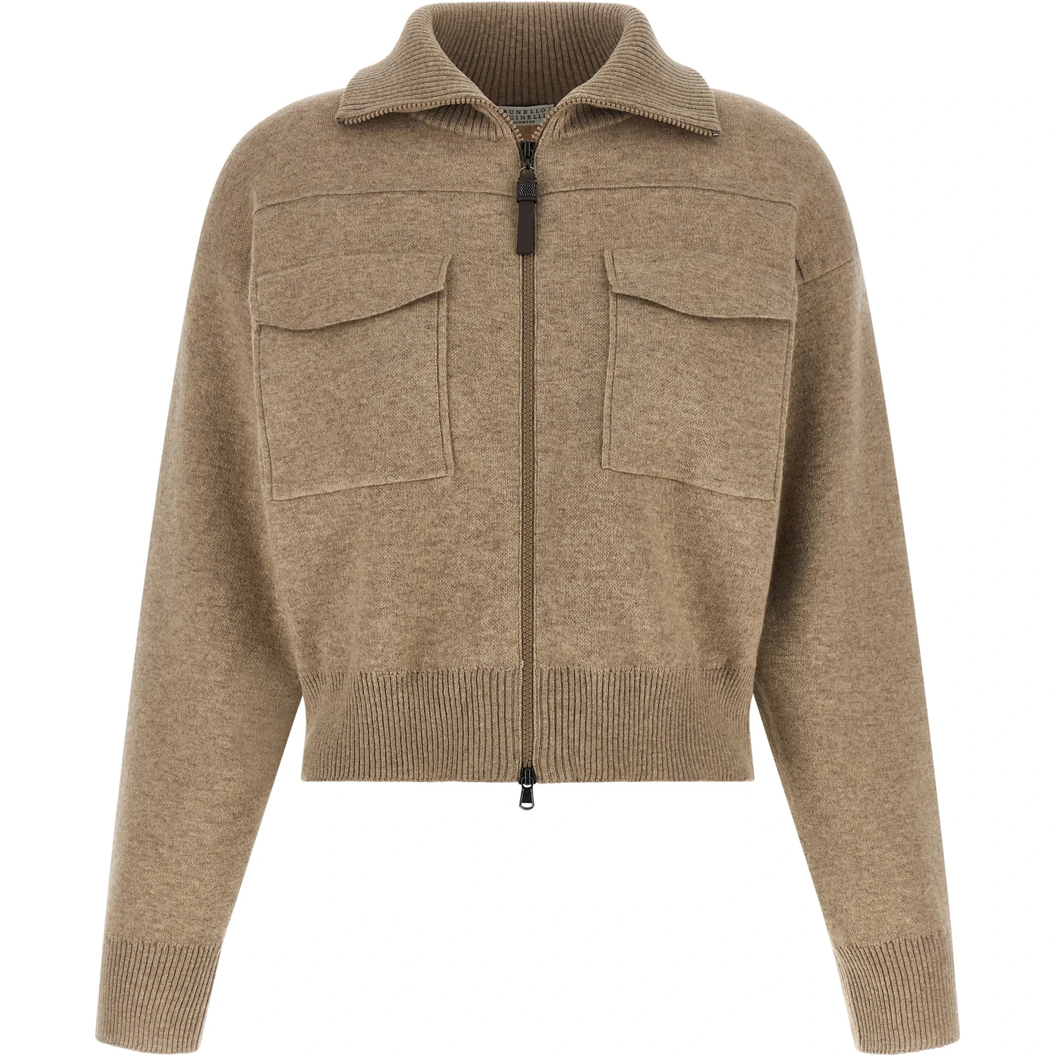 Beige Cashmere Cardigan