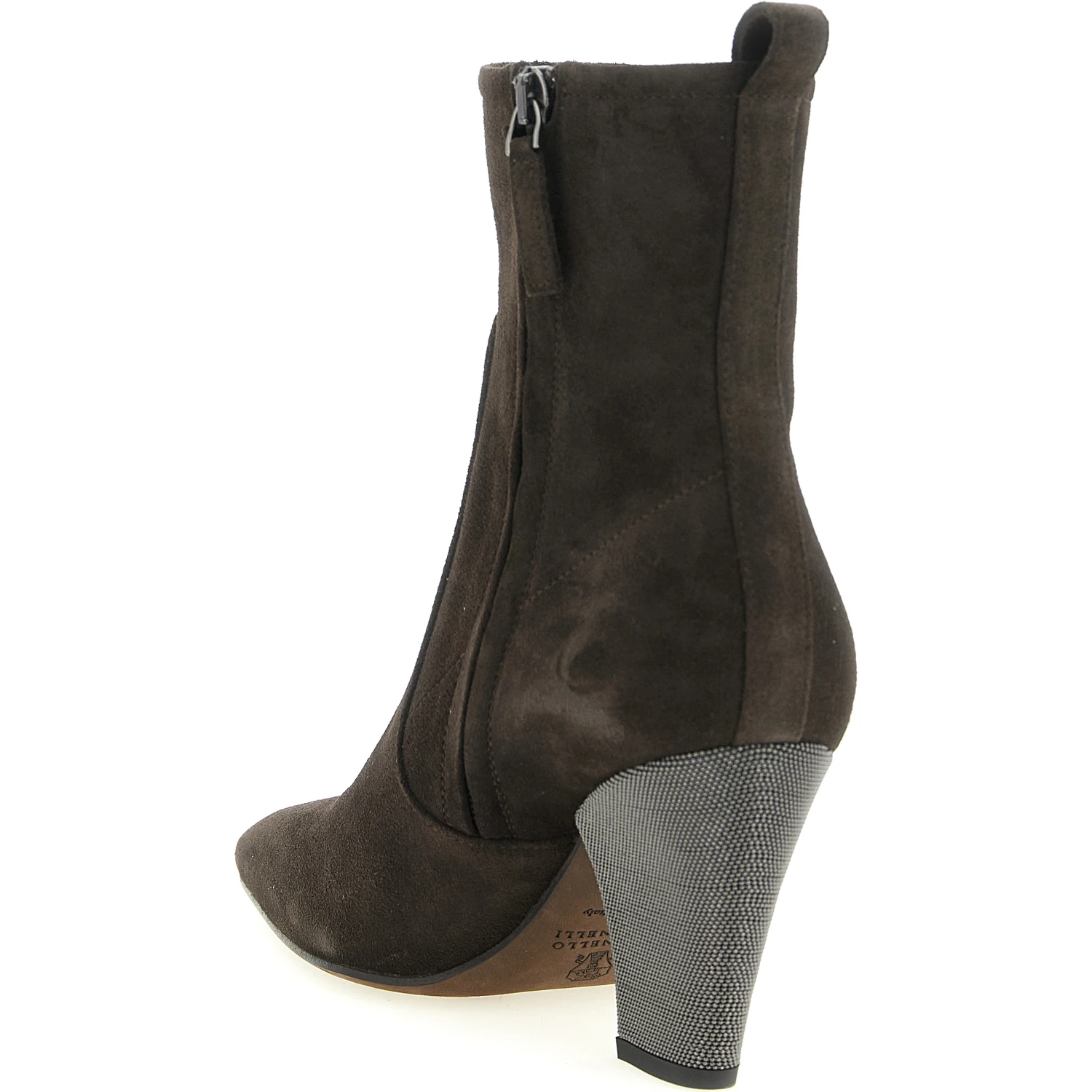 Brown Calfskin Ankle Boots