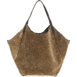 Brown Alpaca Leather Tote Bag