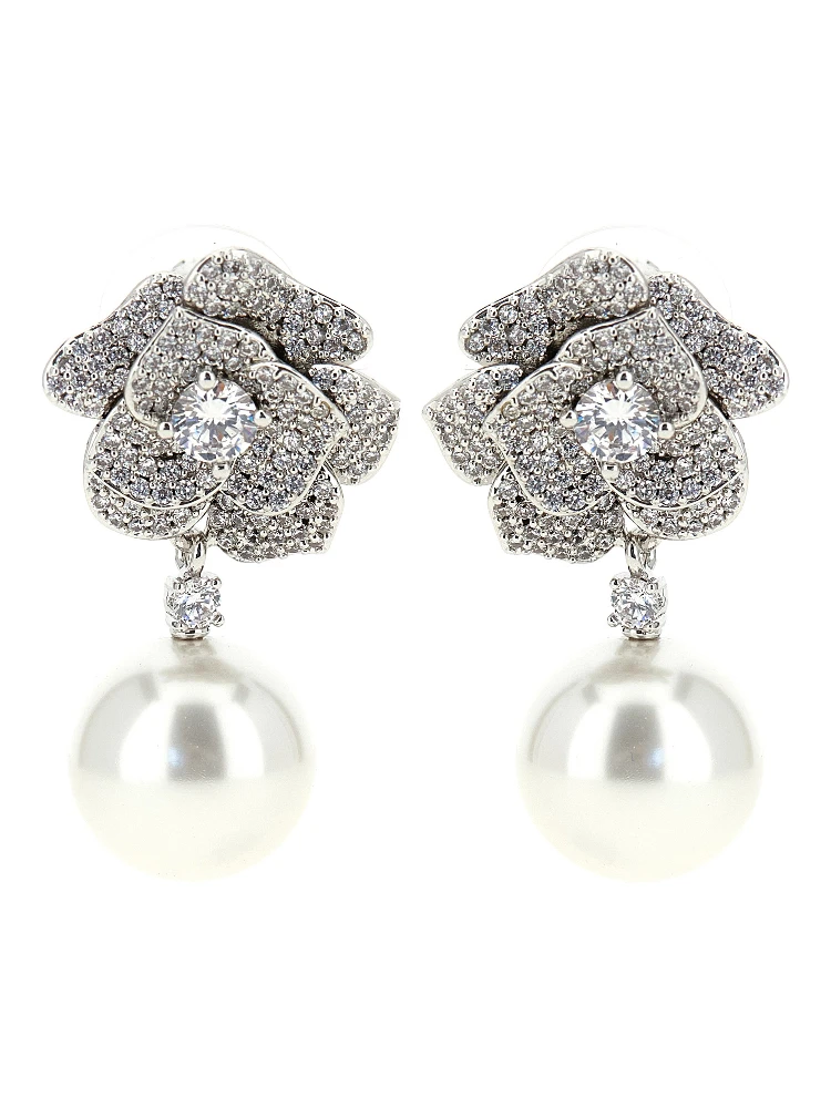 Silver Brass Earrings