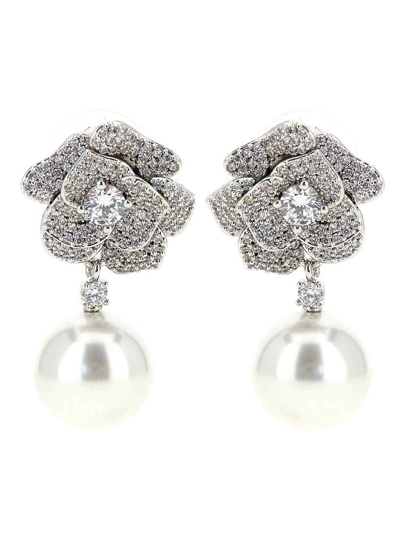 Silver Brass Earrings