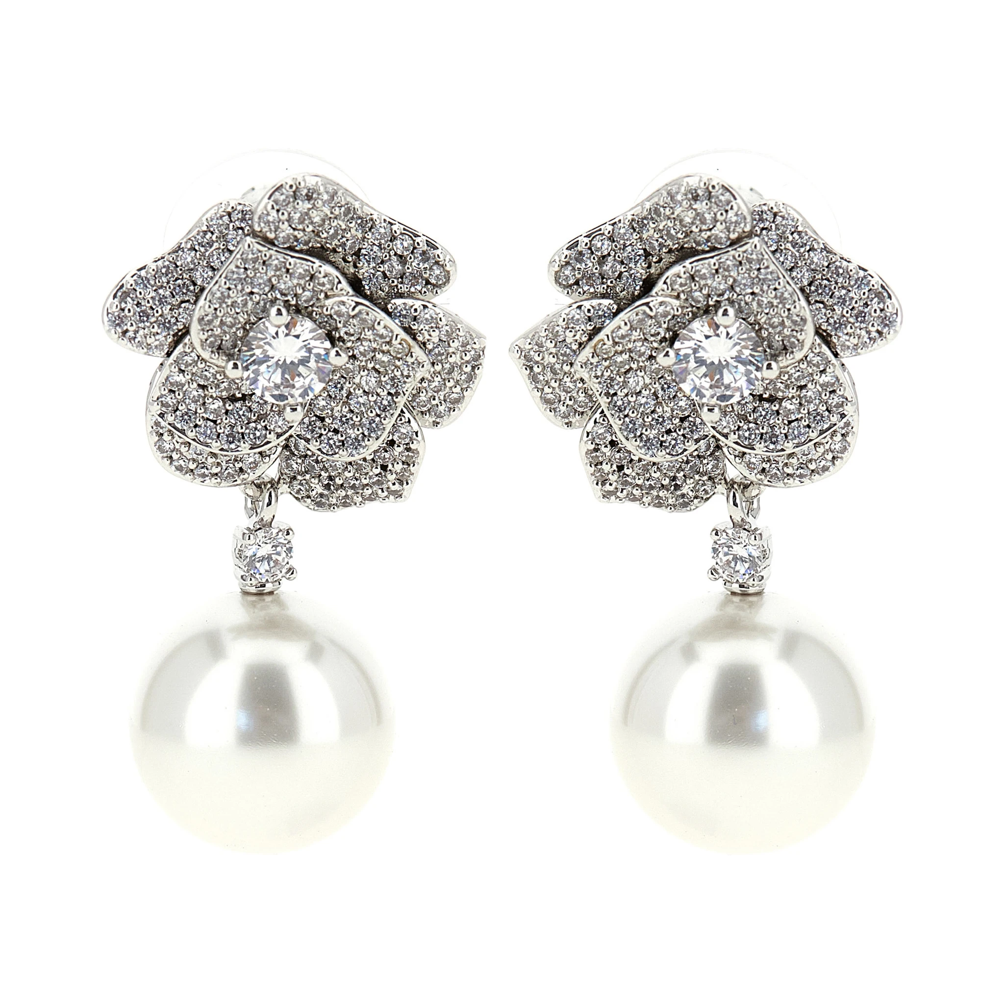 Silver Brass Earrings