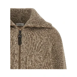 Beige Cashmere Cardigan