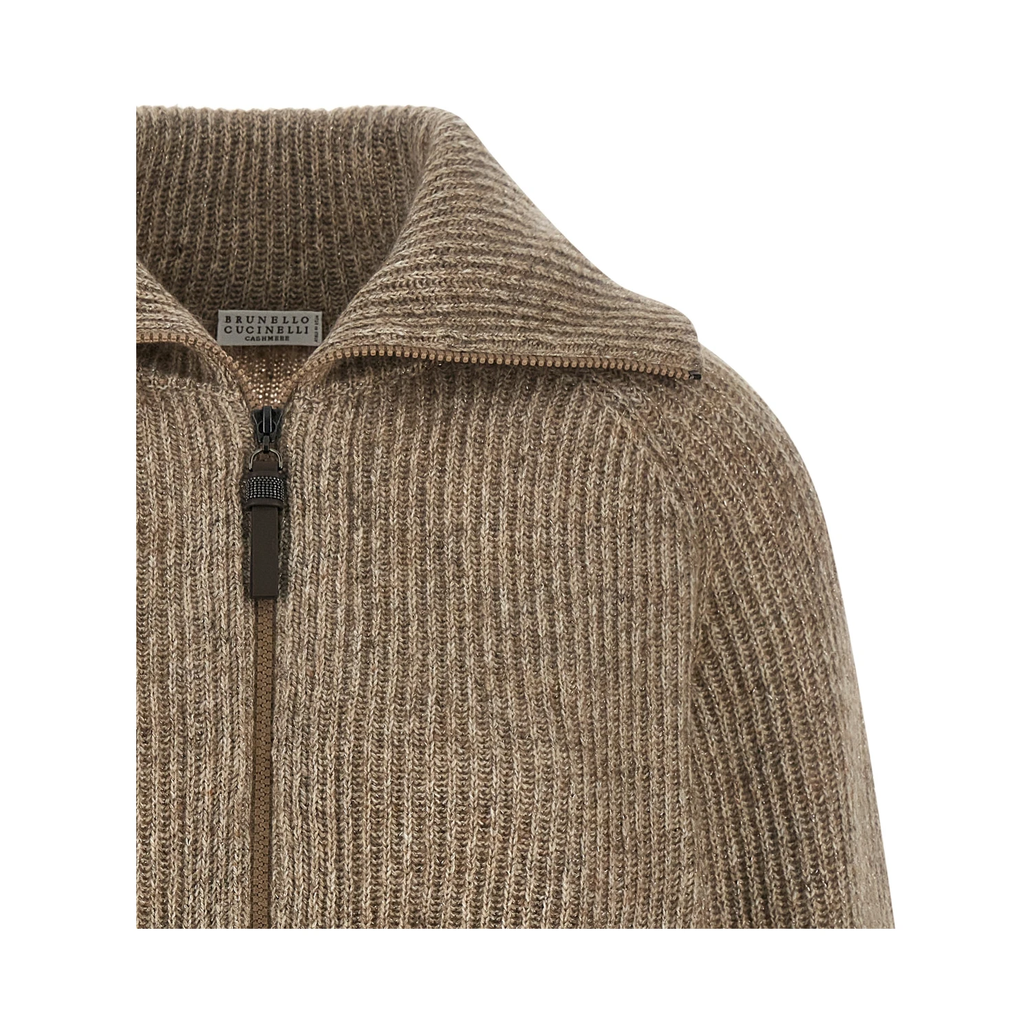 Beige Cashmere Cardigan