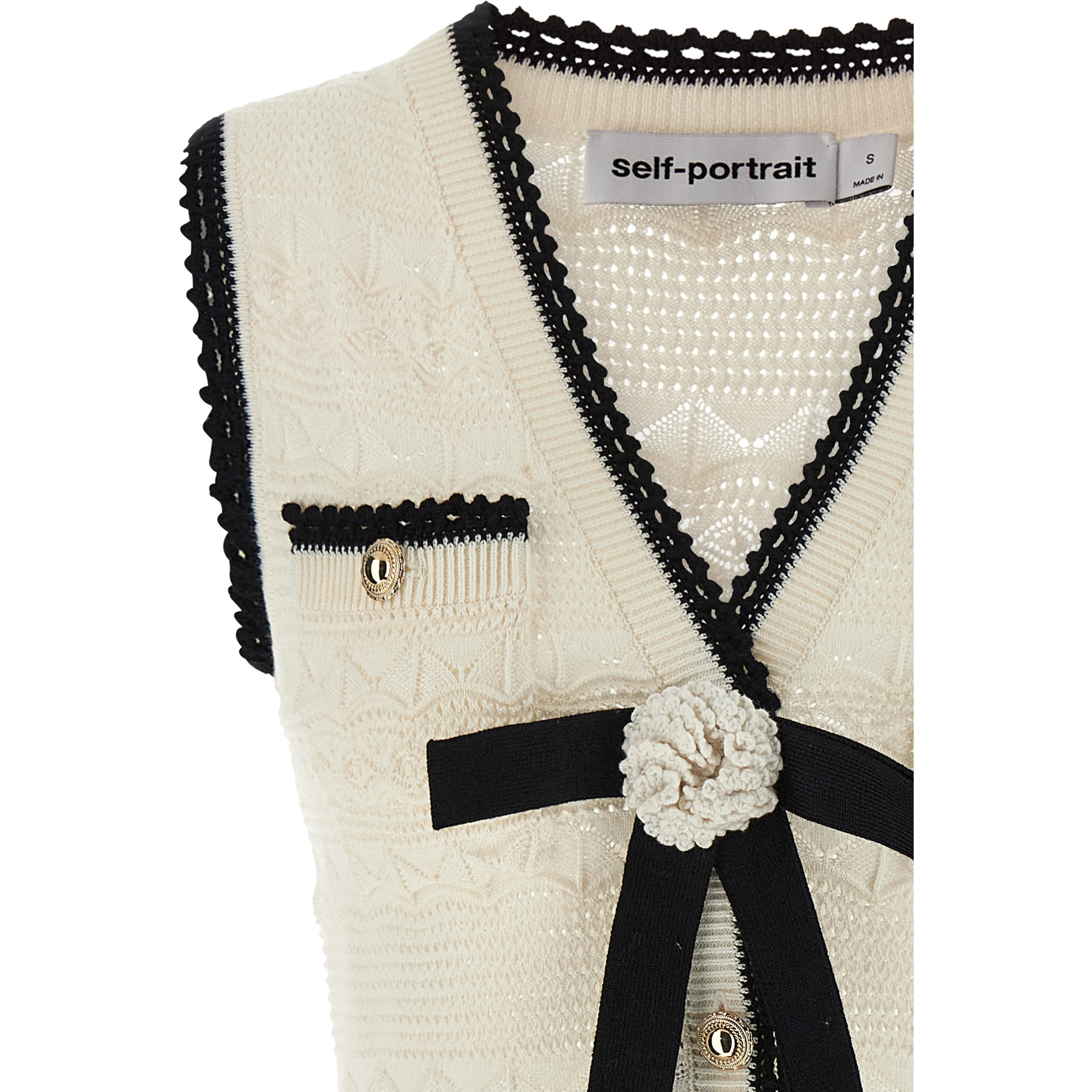 Bicolor Cotton Short Dress