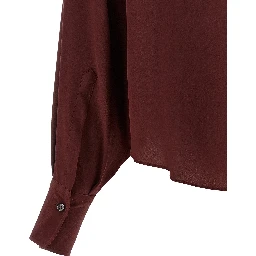 Bordeaux Silk Blouse