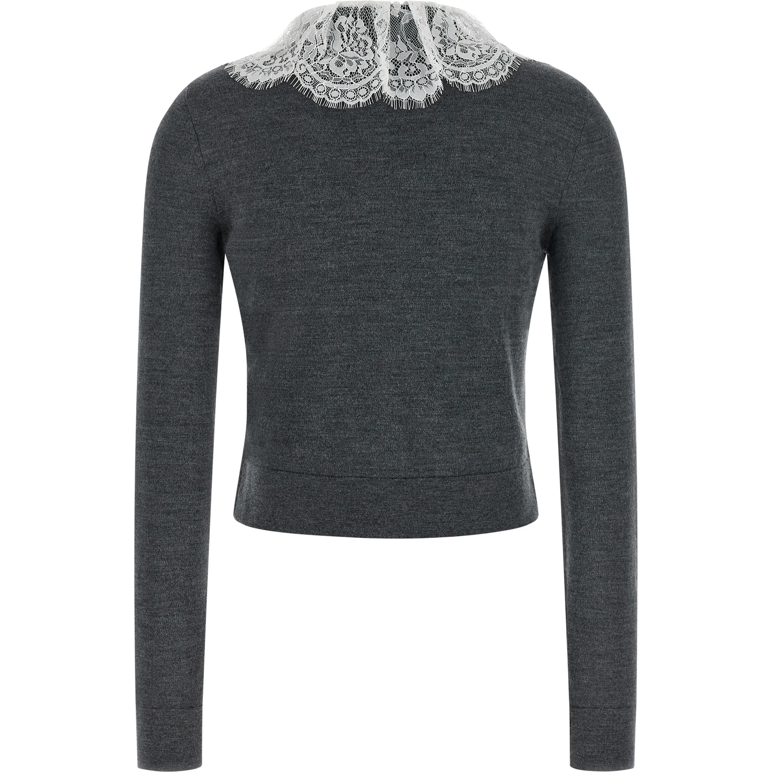 Gray Wool Cardigan