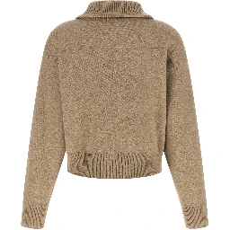 Beige Cashmere Cardigan