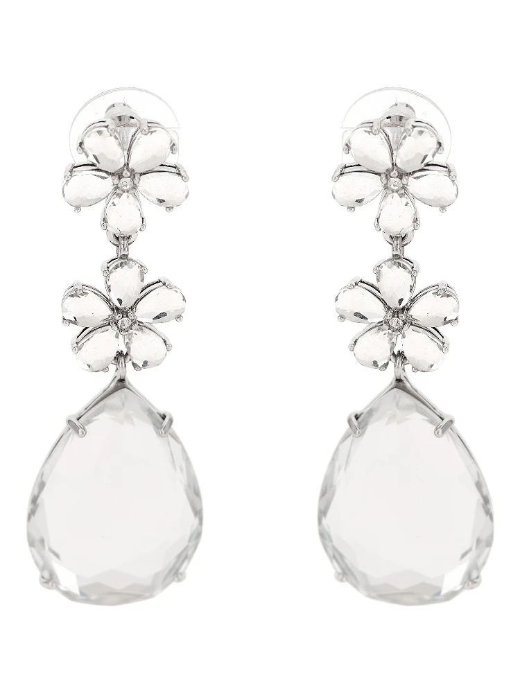 Silver Brass Earrings