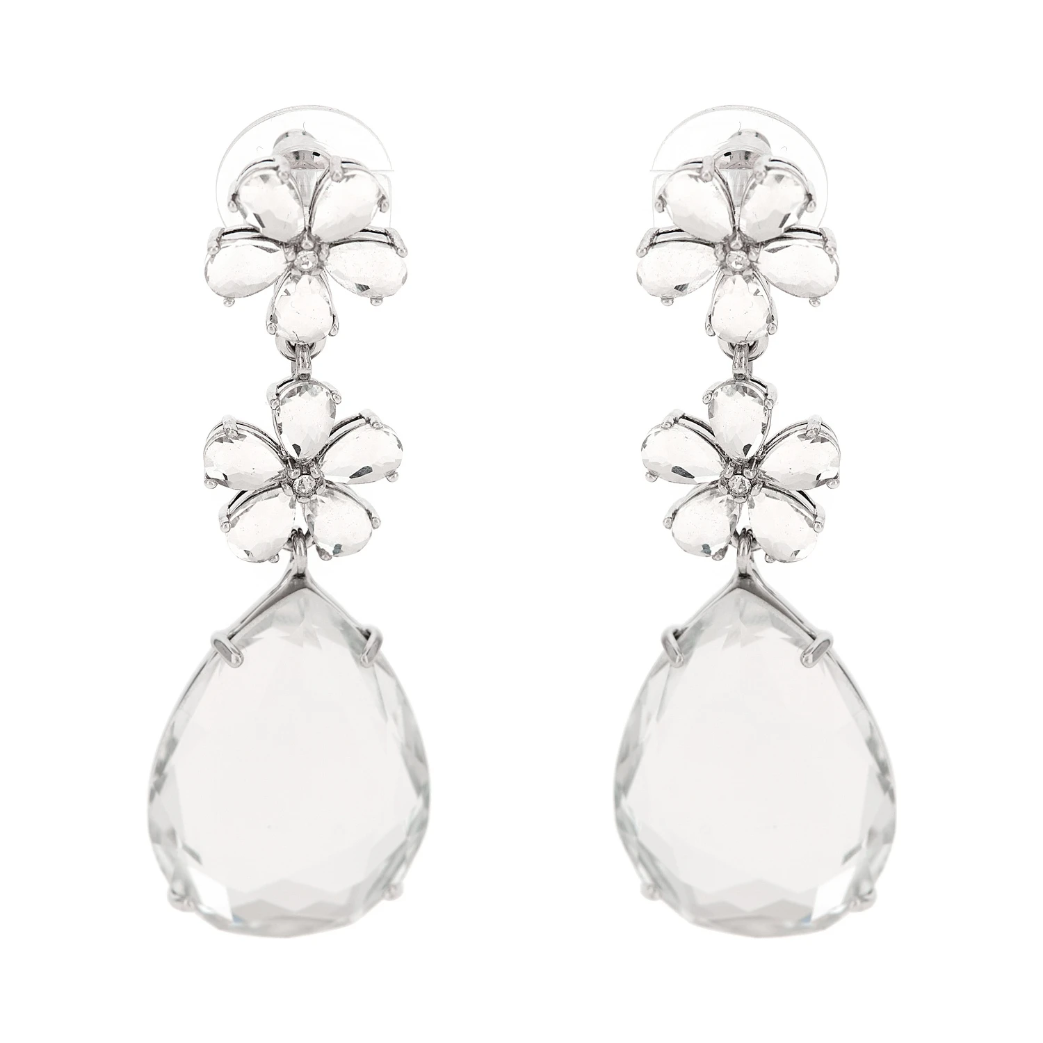 Silver Brass Earrings