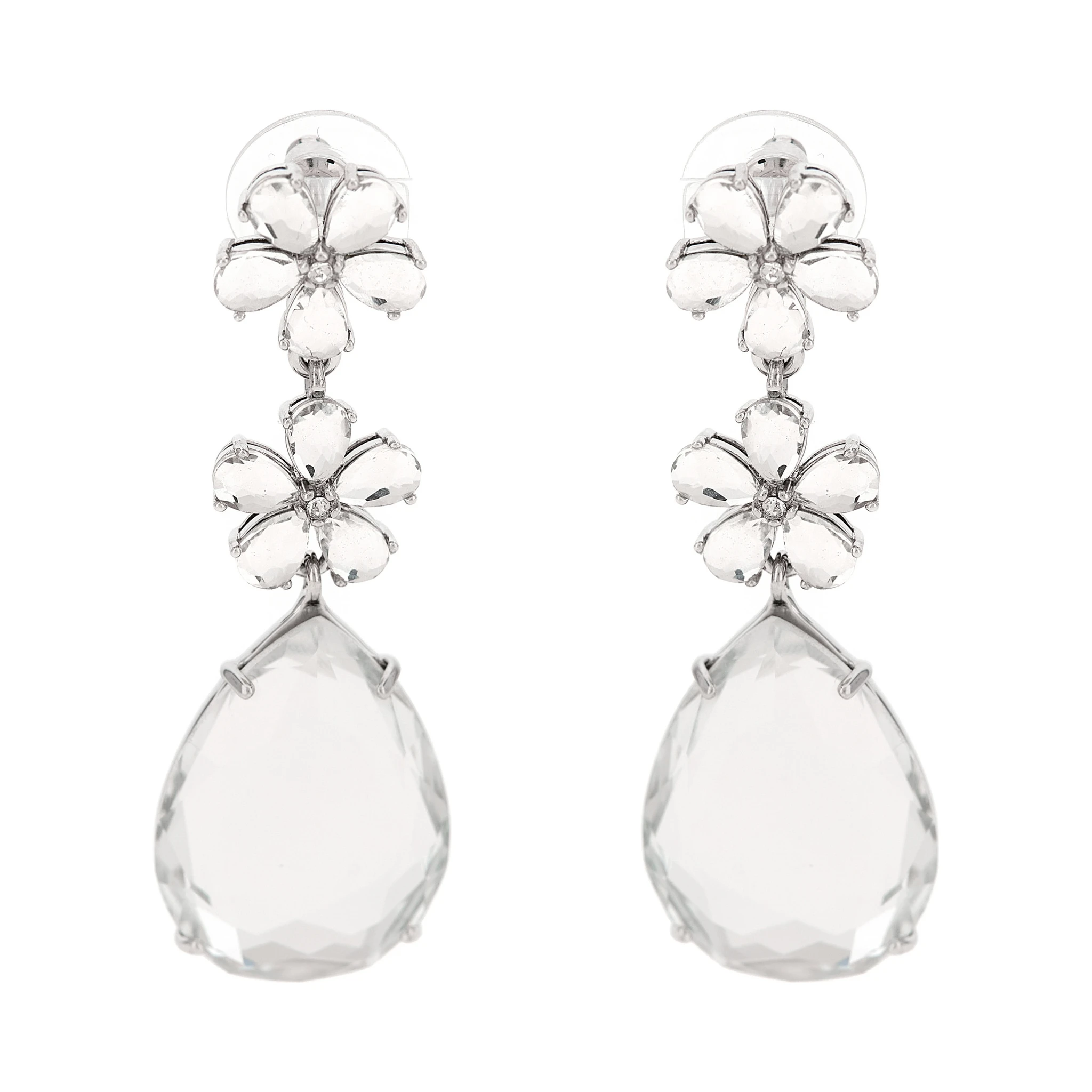 Silver Brass Earrings